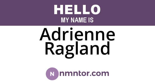 Adrienne Ragland