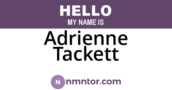 Adrienne Tackett