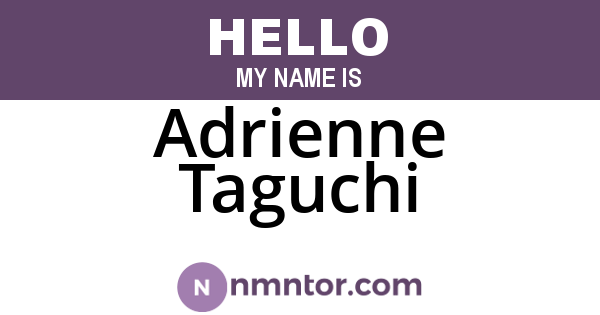 Adrienne Taguchi