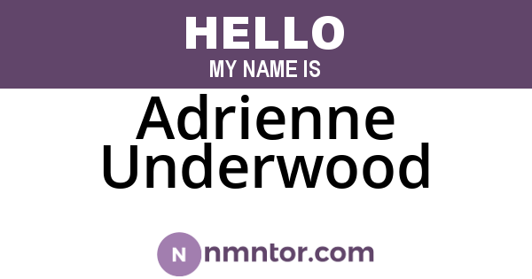 Adrienne Underwood