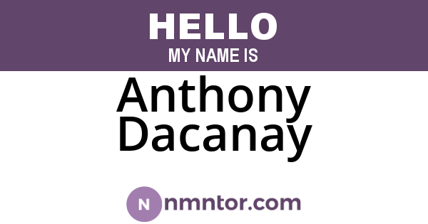 Anthony Dacanay