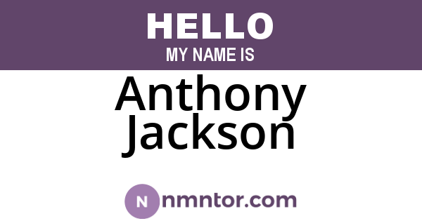 Anthony Jackson