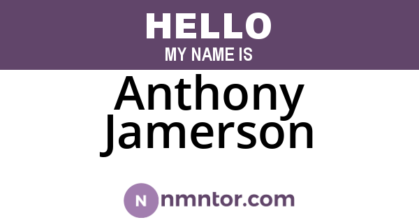 Anthony Jamerson