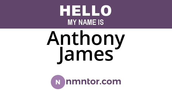 Anthony James