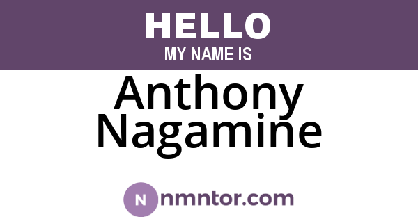 Anthony Nagamine