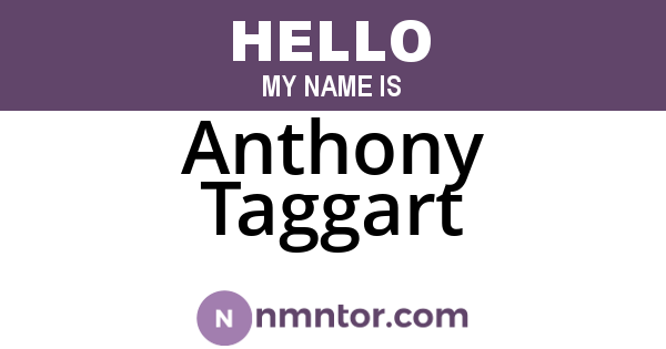 Anthony Taggart