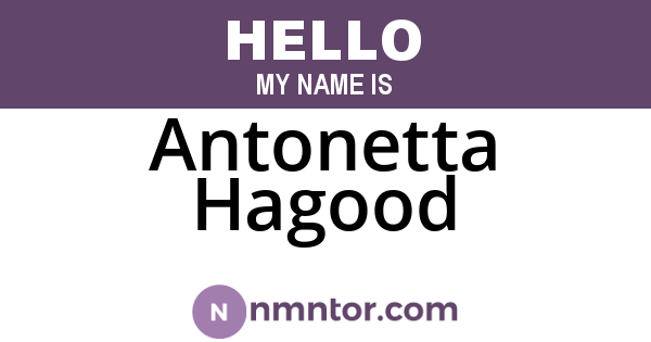 Antonetta Hagood