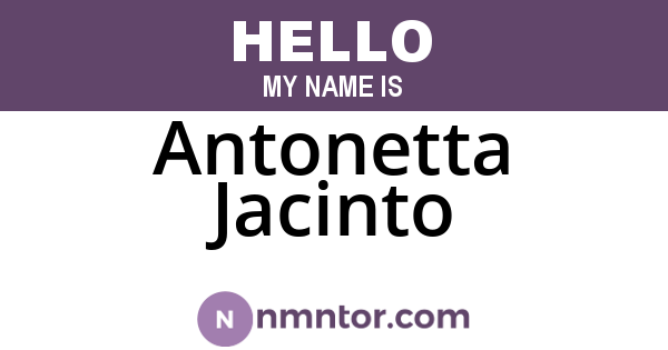 Antonetta Jacinto