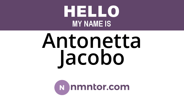 Antonetta Jacobo