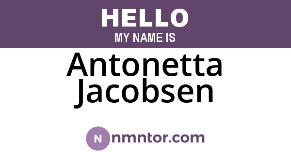 Antonetta Jacobsen