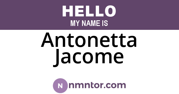 Antonetta Jacome