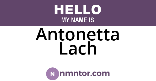 Antonetta Lach