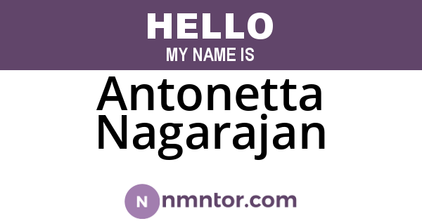 Antonetta Nagarajan