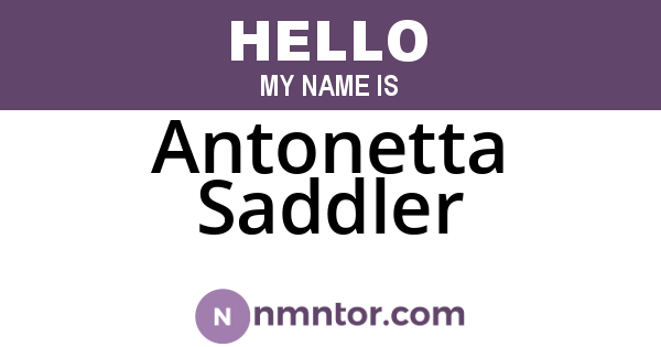 Antonetta Saddler