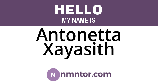 Antonetta Xayasith