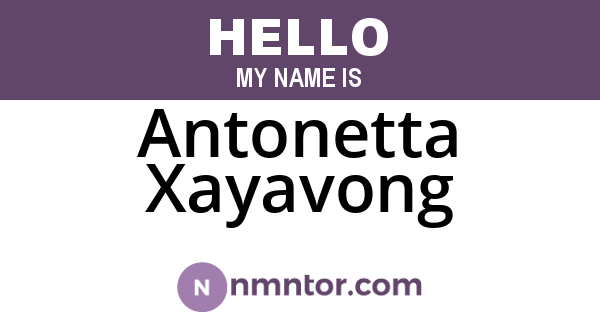Antonetta Xayavong