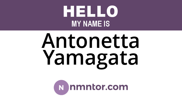 Antonetta Yamagata