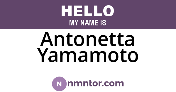 Antonetta Yamamoto