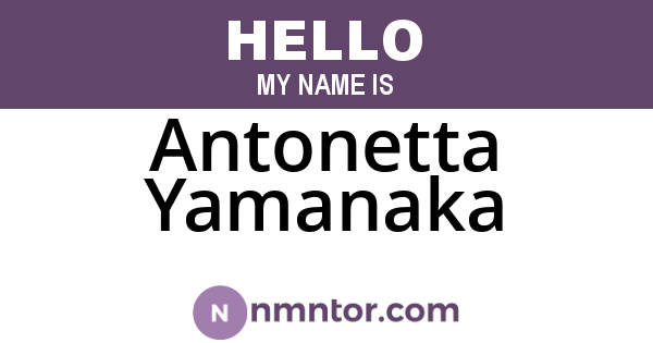 Antonetta Yamanaka