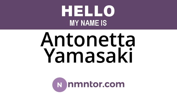 Antonetta Yamasaki