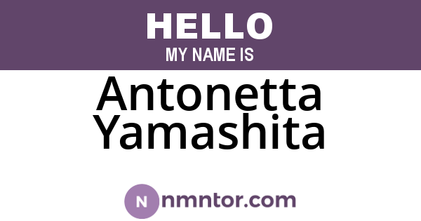 Antonetta Yamashita