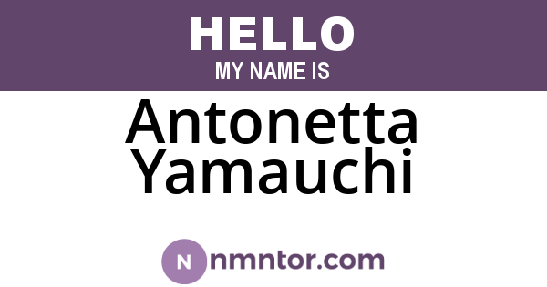 Antonetta Yamauchi