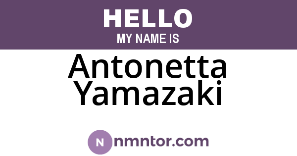 Antonetta Yamazaki