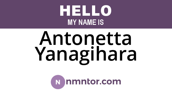 Antonetta Yanagihara