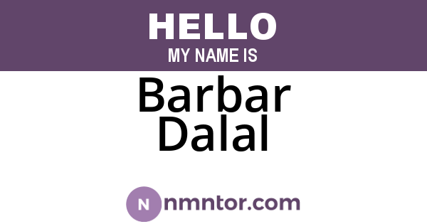 Barbar Dalal