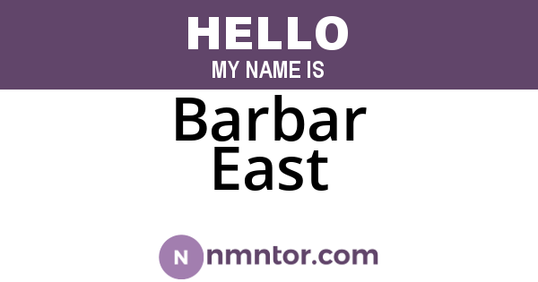 Barbar East