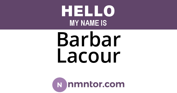 Barbar Lacour