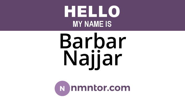 Barbar Najjar