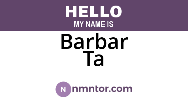 Barbar Ta