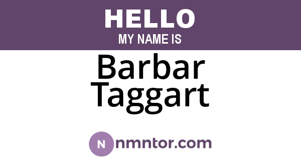 Barbar Taggart