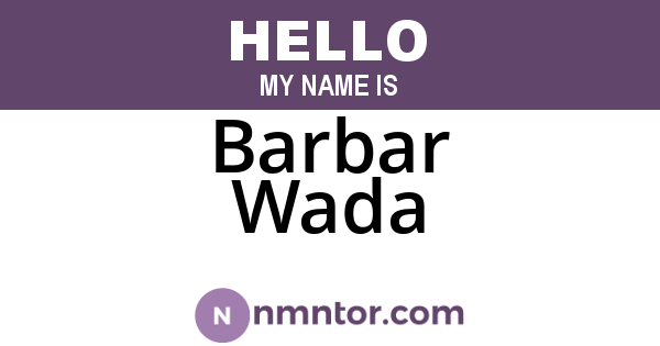 Barbar Wada