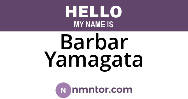 Barbar Yamagata