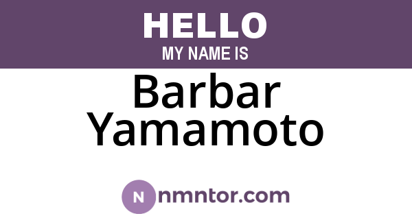 Barbar Yamamoto