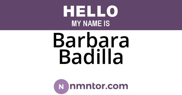 Barbara Badilla