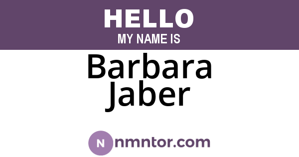 Barbara Jaber