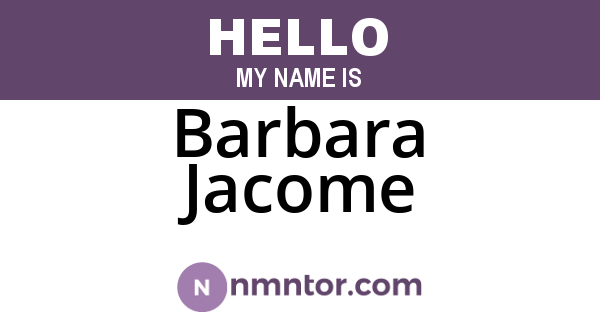 Barbara Jacome