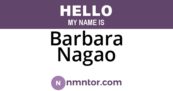 Barbara Nagao