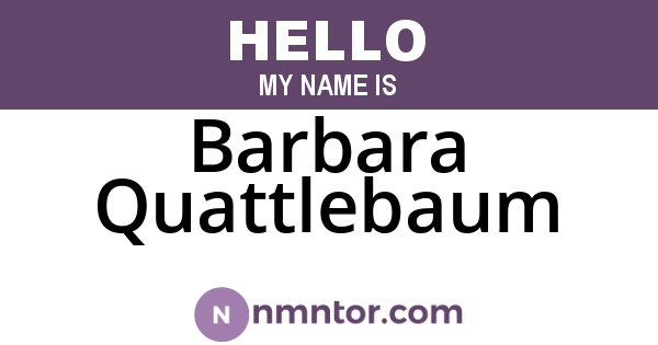 Barbara Quattlebaum