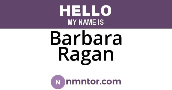 Barbara Ragan