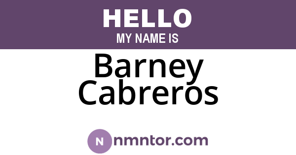 Barney Cabreros