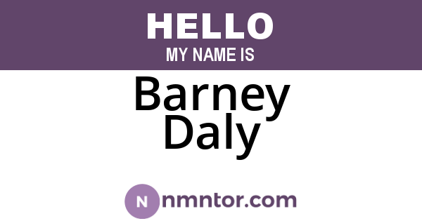 Barney Daly