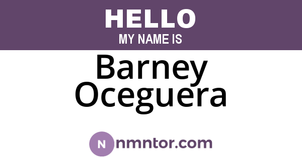 Barney Oceguera