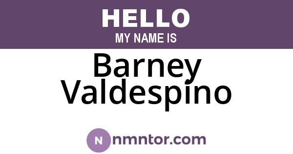 Barney Valdespino