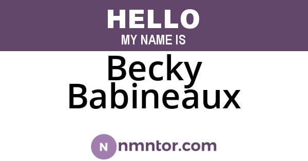 Becky Babineaux