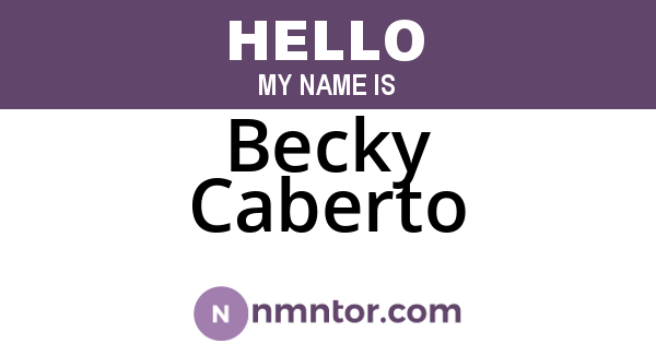Becky Caberto