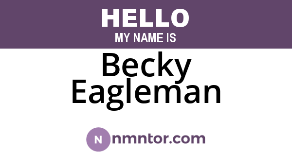 Becky Eagleman